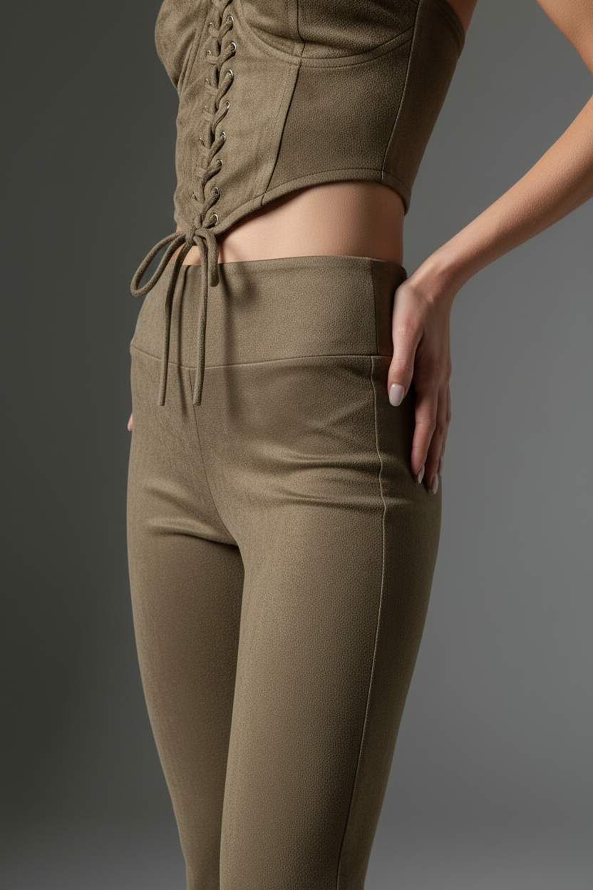 Olive Pant - Hip Detail