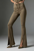 Olive Pant - Slit Detail
