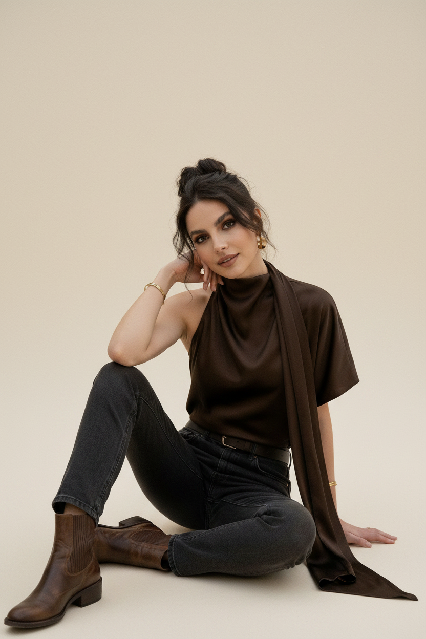 Seated on floor — legs folded