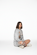 Seated on floor