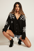 Spider Web Cardigan - One Knee