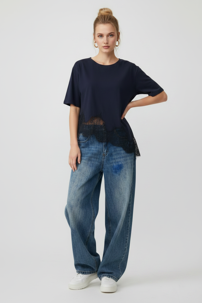 Standing, hand on hip