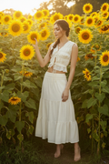 The Amalfi Smocked Textured Set — Sunflower Touch