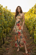 The Flâneur in Florals Midi Dress — Magazine Cover
