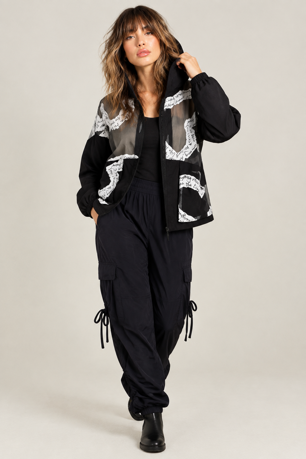 Three-quarter studio pose