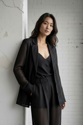Waist up pensive