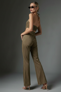 Walking away, over-shoulder glance, open back