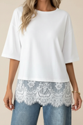 White 2 – Lace Hem Detail