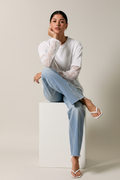 White Seated Sultry