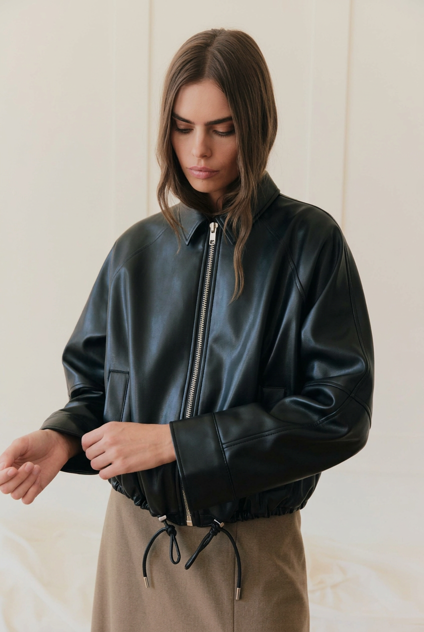 Wide-cuff jacket portrait